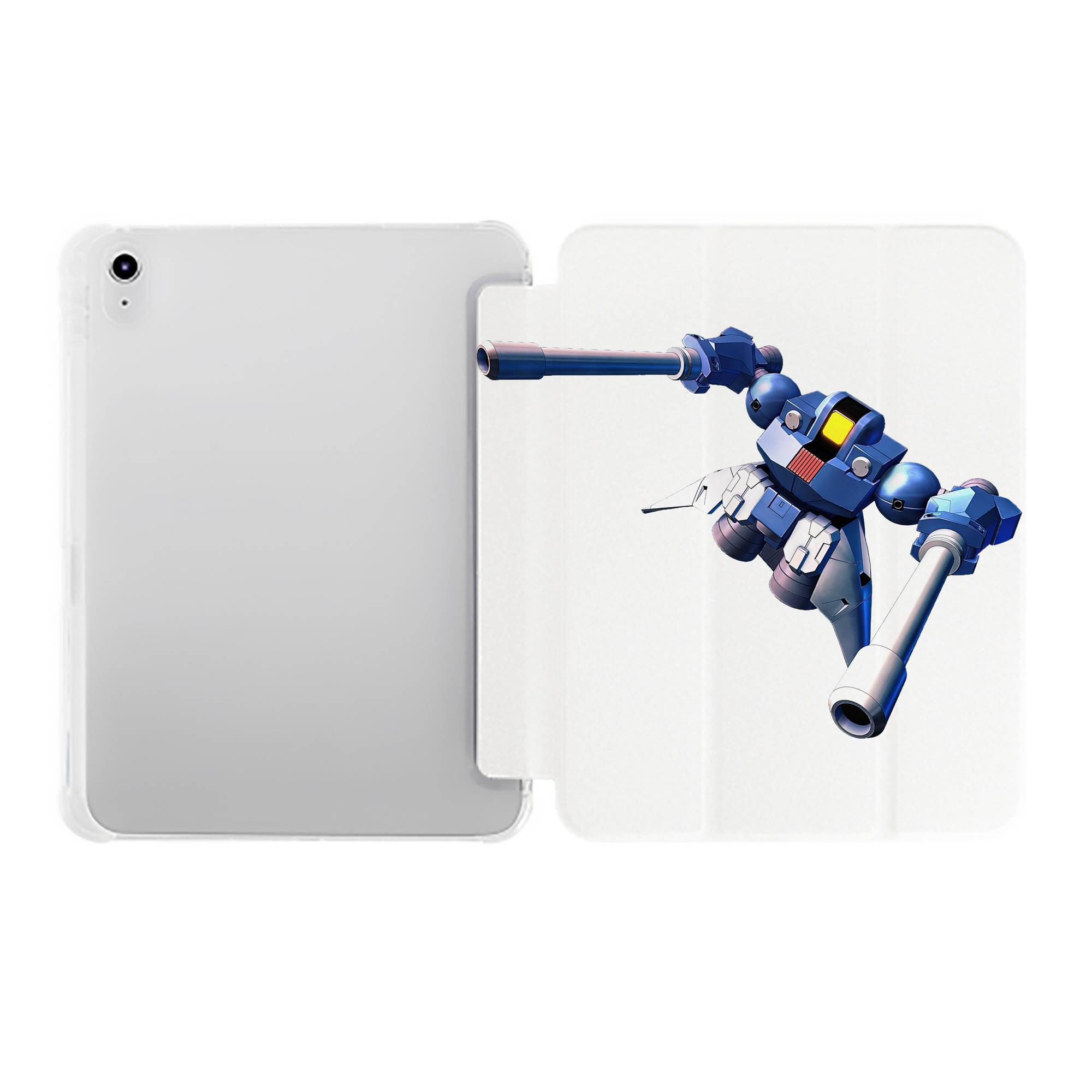 （画像用） 機動戦士ガンダム Mobile Suit Gundam IPad ケース ペン収納付き 三つ折りスタンド PUレザー×シリコン 対応機種9.5/10.5/10.9インチ